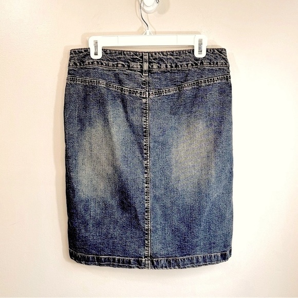Vintage Y2K Silver Jeans Co. Denim Pencil Skirt Size 10/30 **EUC** - Picture 9 of 10